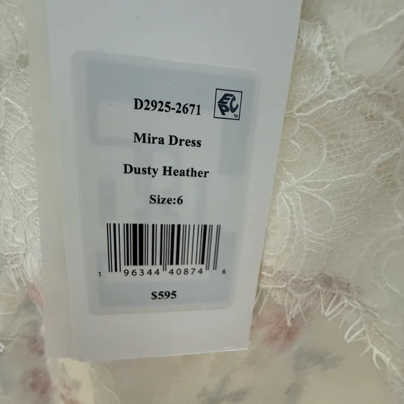 Love Shack Fancy Lace-Trim Floral Dress Mira